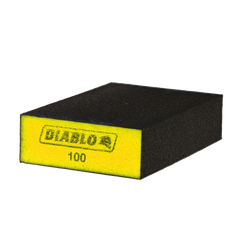 Diablo DFBBLOCFIN01G 4" x 2-1/2" x 1" 100-Grit Flat Edge Sanding Sponge