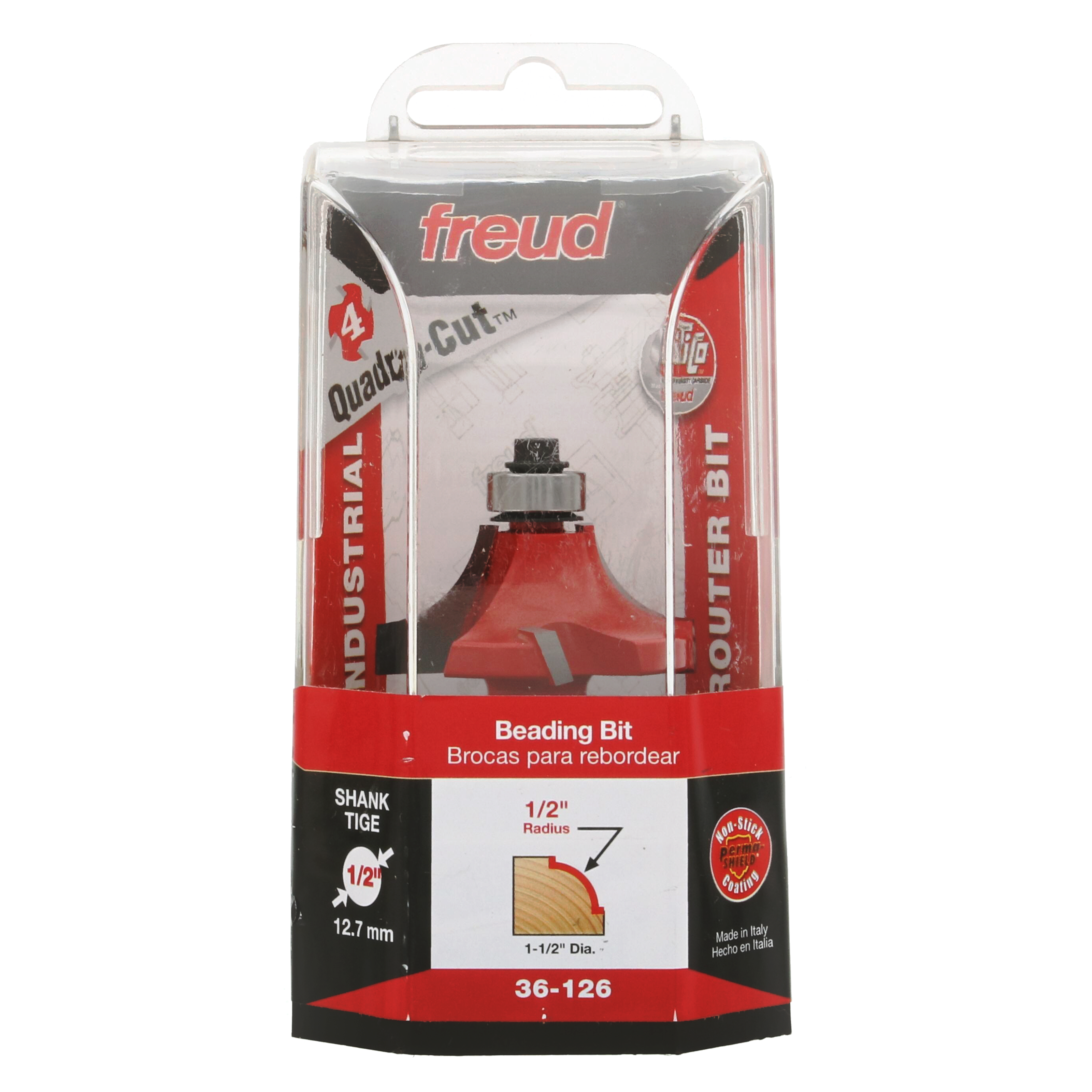 Freud 36-126 1/2" Radius Beading Bit (Quadra-Cut)