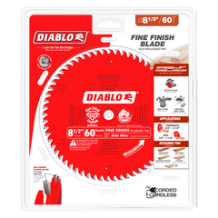 Diablo D0860S 8-1/2" x 60-Teeth Fine Finish Saw Blade for Wood