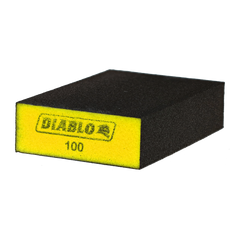 Diablo DFBBLOCFIN01G 4" x 2-1/2" x 1" 100-Grit Flat Edge Sanding Sponge
