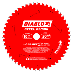 Diablo D1050CF 10" x 50-Teeth Steel Demon™ Cermet II Saw Blade for Medium Metal