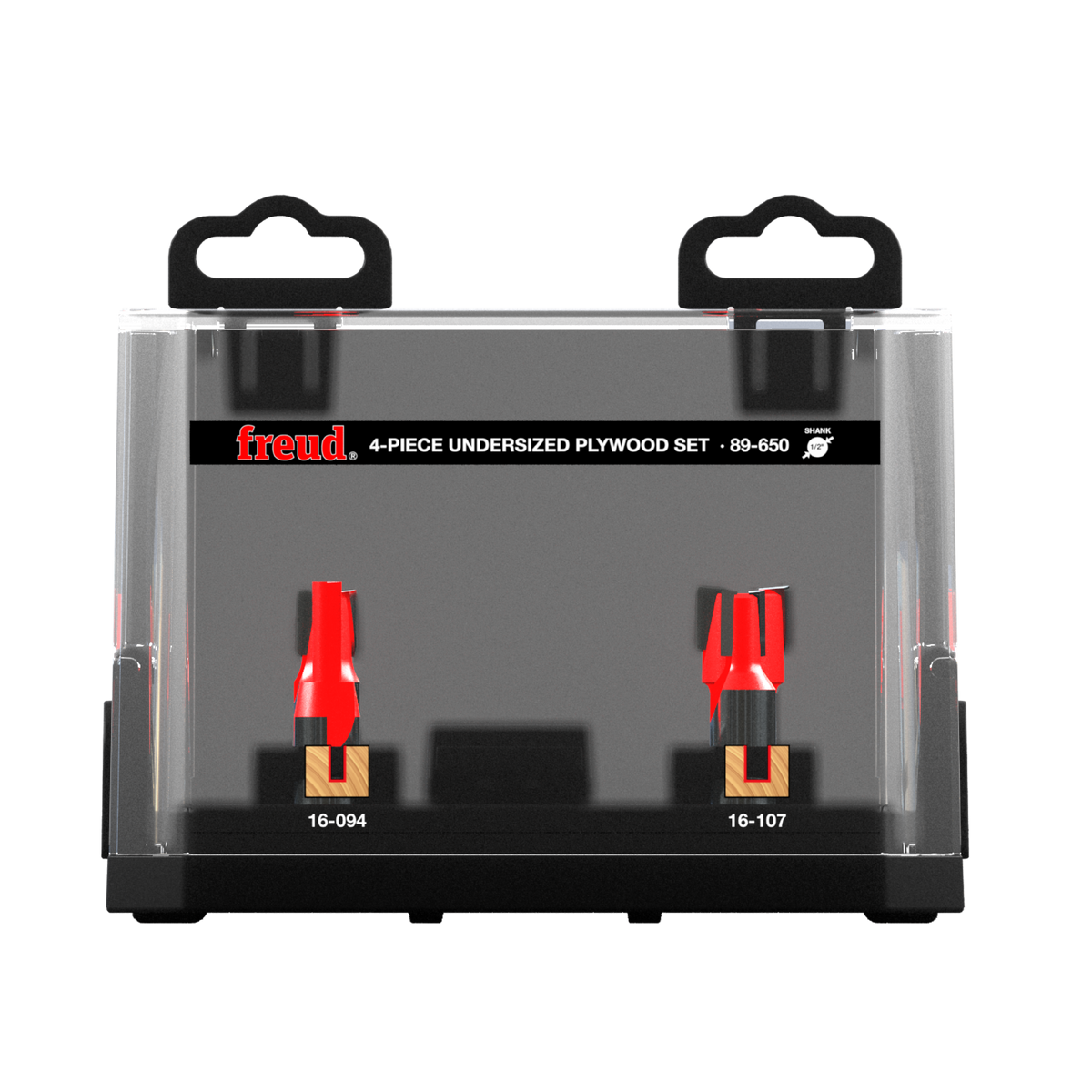 Freud 89-650 4 Piece Undersized Plywood Bit Set (1/2" Shank)