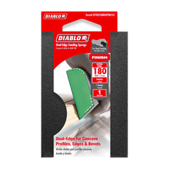 Diablo DFBCOMBUFN01G 4" x 2-1/2" x 1" 180-Grit Dual-Edge Sanding Sponge