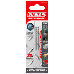 Diablo DMD564JP2 5/64" Metal Demon™ Drill Bits for Mild, Hardened and Stainless Steels (2-Pack)