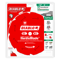 Diablo D1208DH 12" x 8-Teeth HardieBlade™ Saw Blade for Fiber Cement