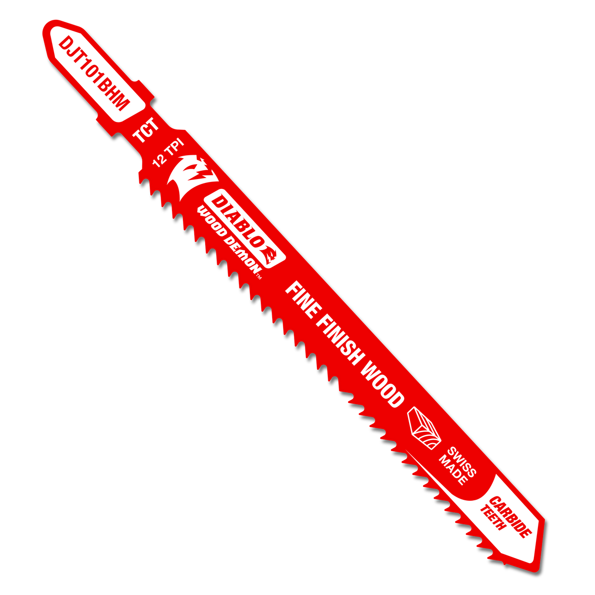 Diablo DJT101BHM 4" 12TPI Wood Demon™ Carbide Teeth Jig Saw Blade for Fine Finish Wood