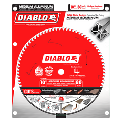 Diablo D1080N 10" x 80-Teeth Saw Blade for Medium Aluminum