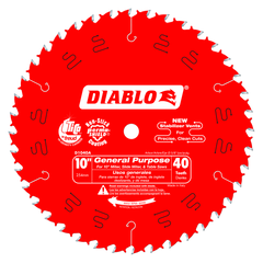 Diablo D1040A 10" x 40-Teeth General Purpose Saw Blade for Wood