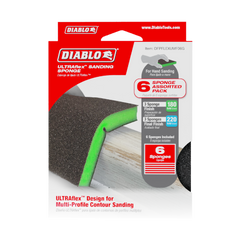 Diablo DFPFLEXUMF06G ULTRAflex™ Ultra Fine & Micro Fine Assorted Pack Sanding Sponge (6-Piece)