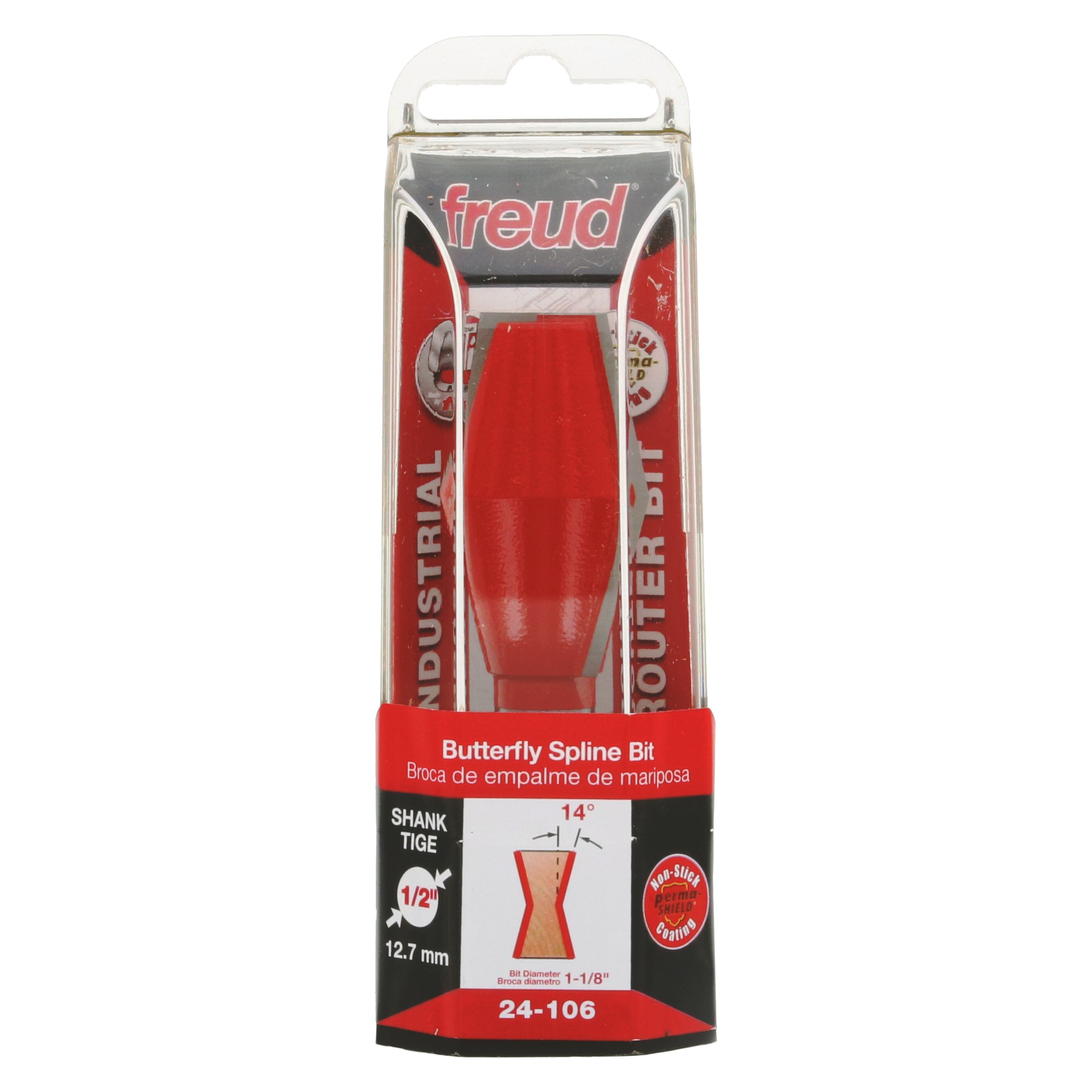 Freud 24-106 1-1/8" (Dia.) Butterfly Spline Bit