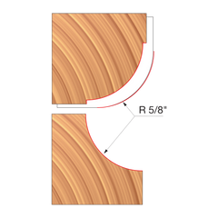 Freud UP137-IC 4-11/16" x 1-35/64" x 1-1/4" Combination Convex & Concave Cutters