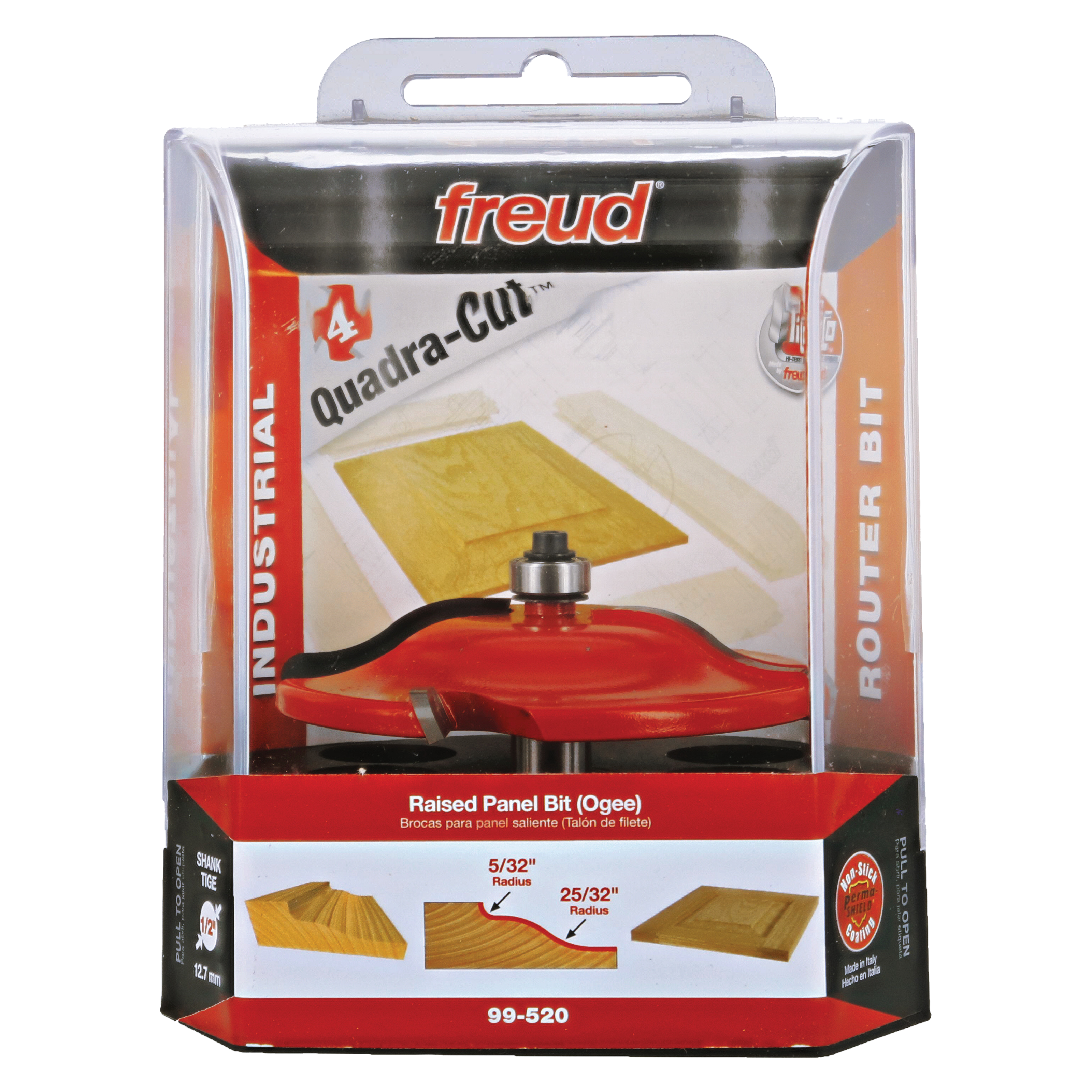 Freud 99-520 3-1/2" (Dia.) Raised Panel Bit (Quadra-Cut)