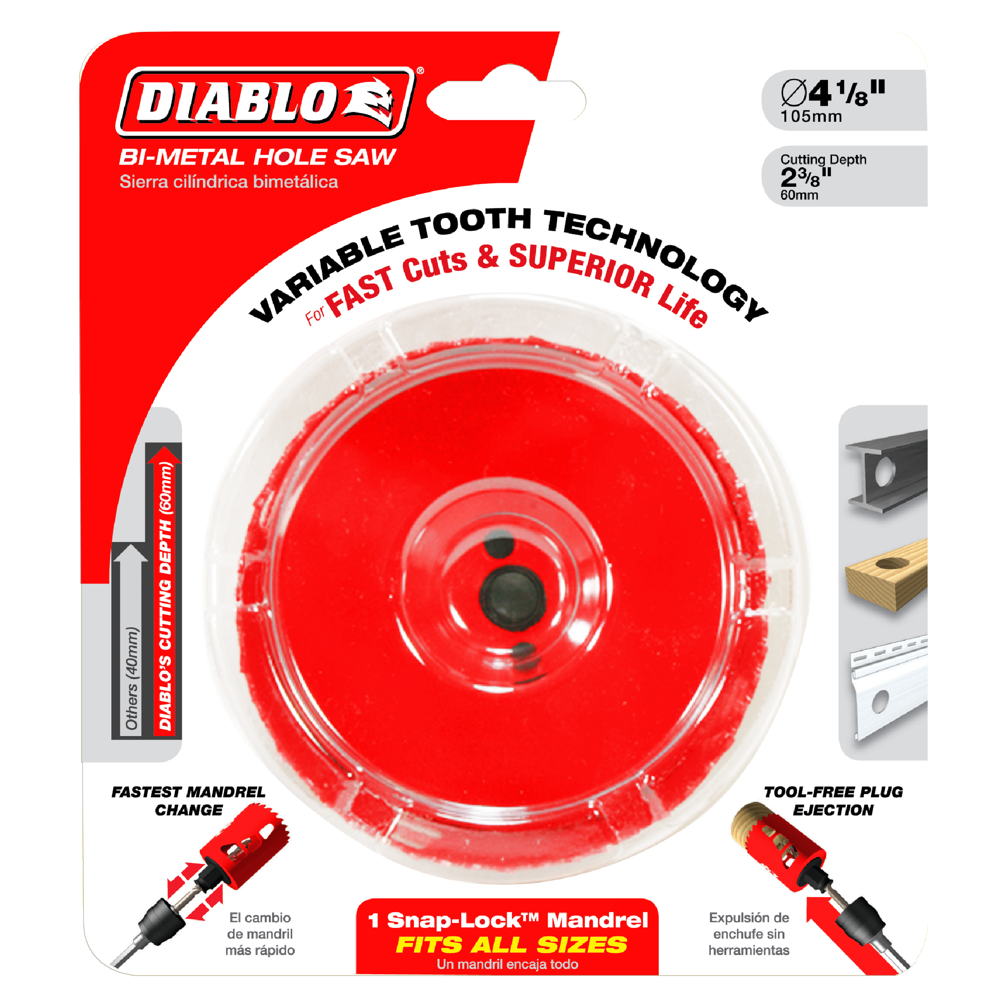 Diablo DHS4000 4" Bi-Metal Hole Saw
