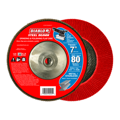 Diablo DCX070080B01F 7" 80-Grit Steel Demon™ Flap Disc for Metal