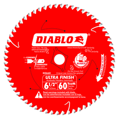 Diablo D0660A 6-1/2" x 60-Teeth Ultra Finish Saw Blade for Wood