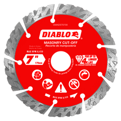 Diablo DMADST0700 7" Diamond Segmented Masonry Cut-Off Blade