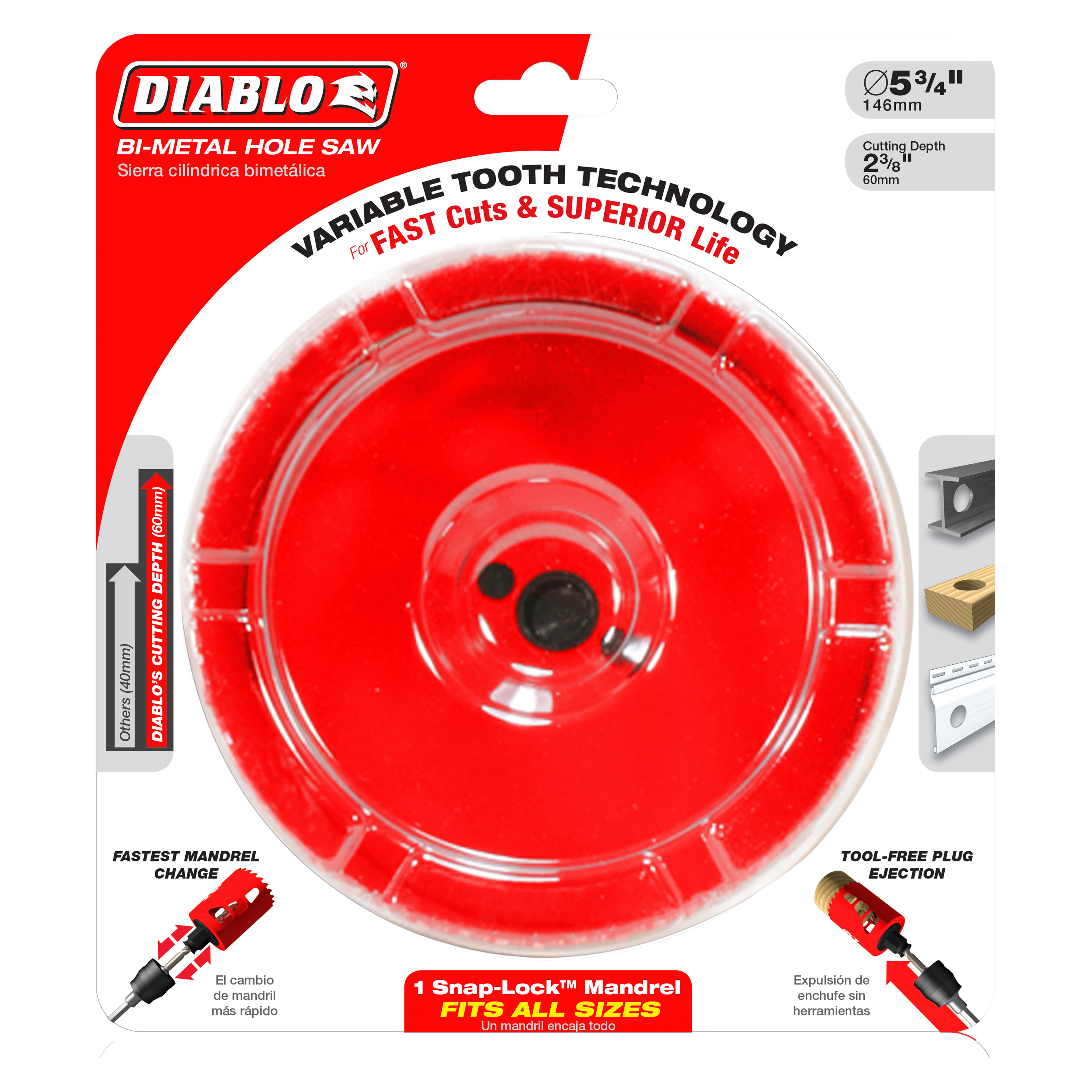 Diablo DHS5750 5-3/4" Hole Saw