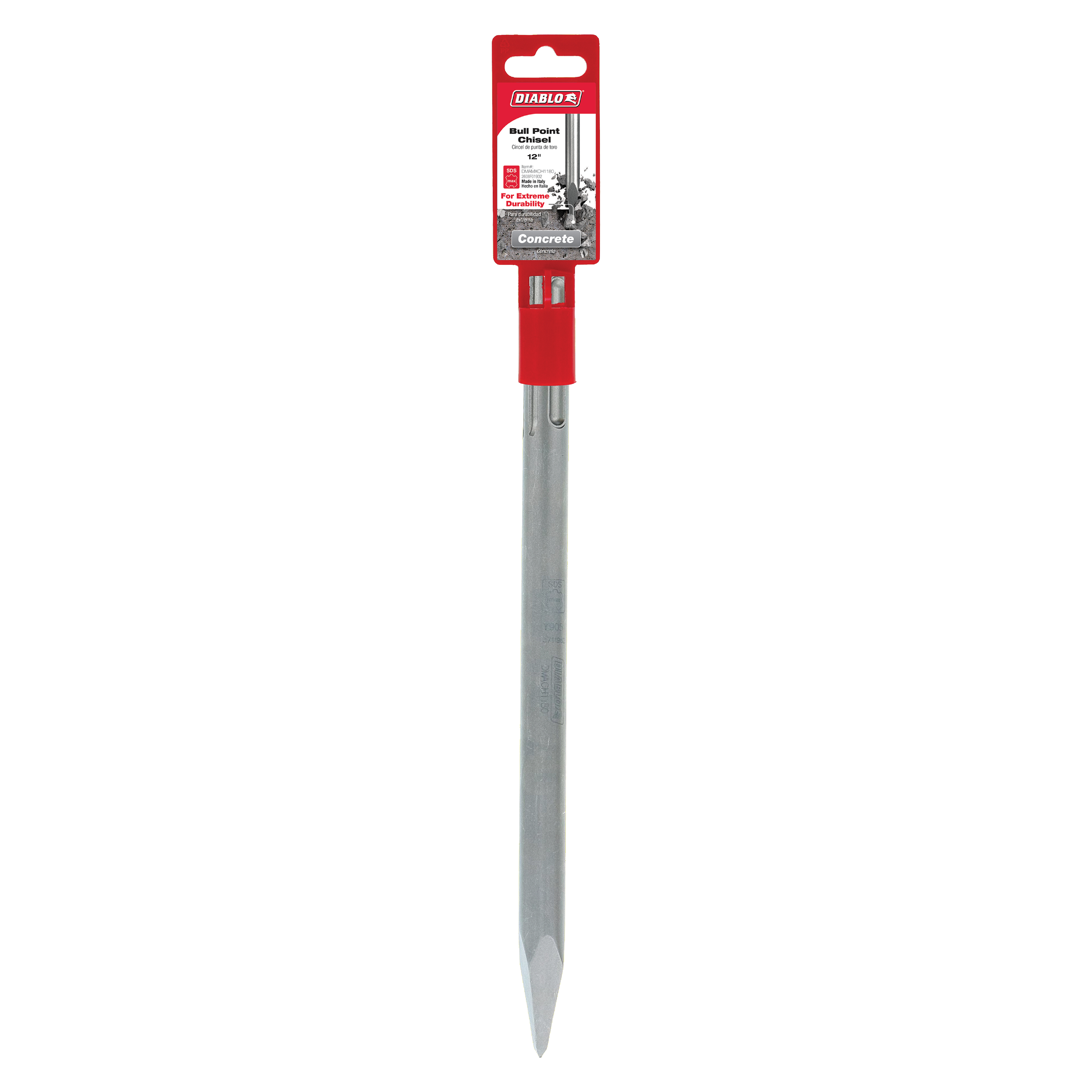Diablo DMAMXCH1180 12" SDS-Max Bull Point Chisel
