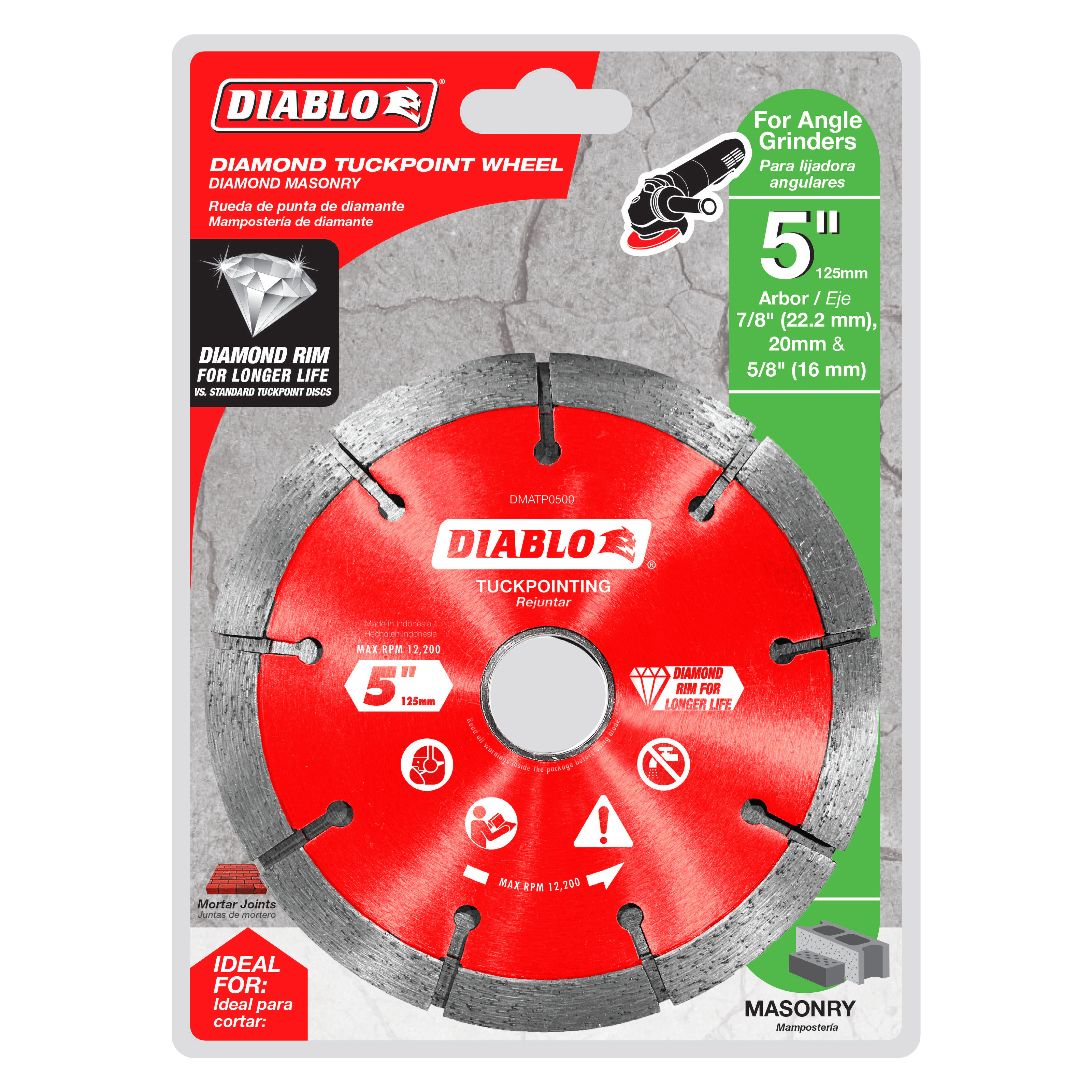 Diablo DMATP0500 5" Diamond Tuck Point Masonry Disc