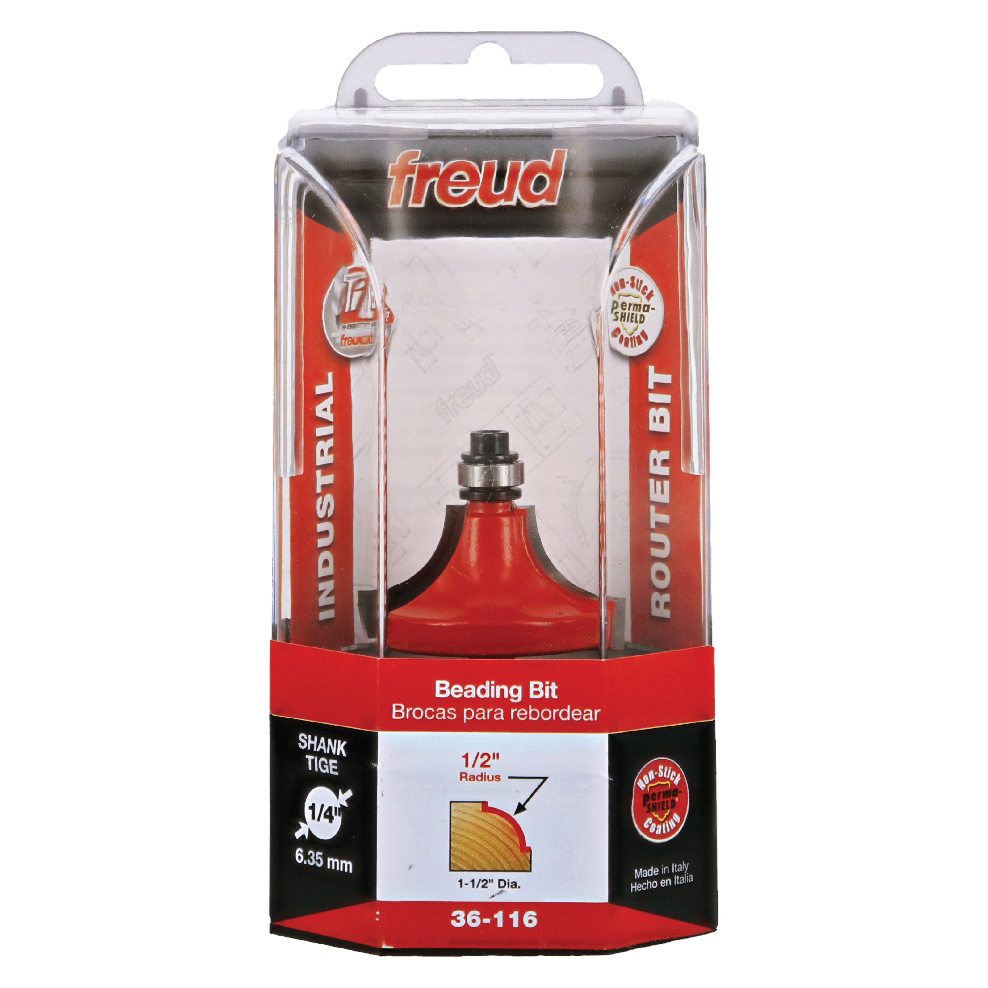 Freud 36-116 1/2" Radius Beading Bit (Quadra-Cut)