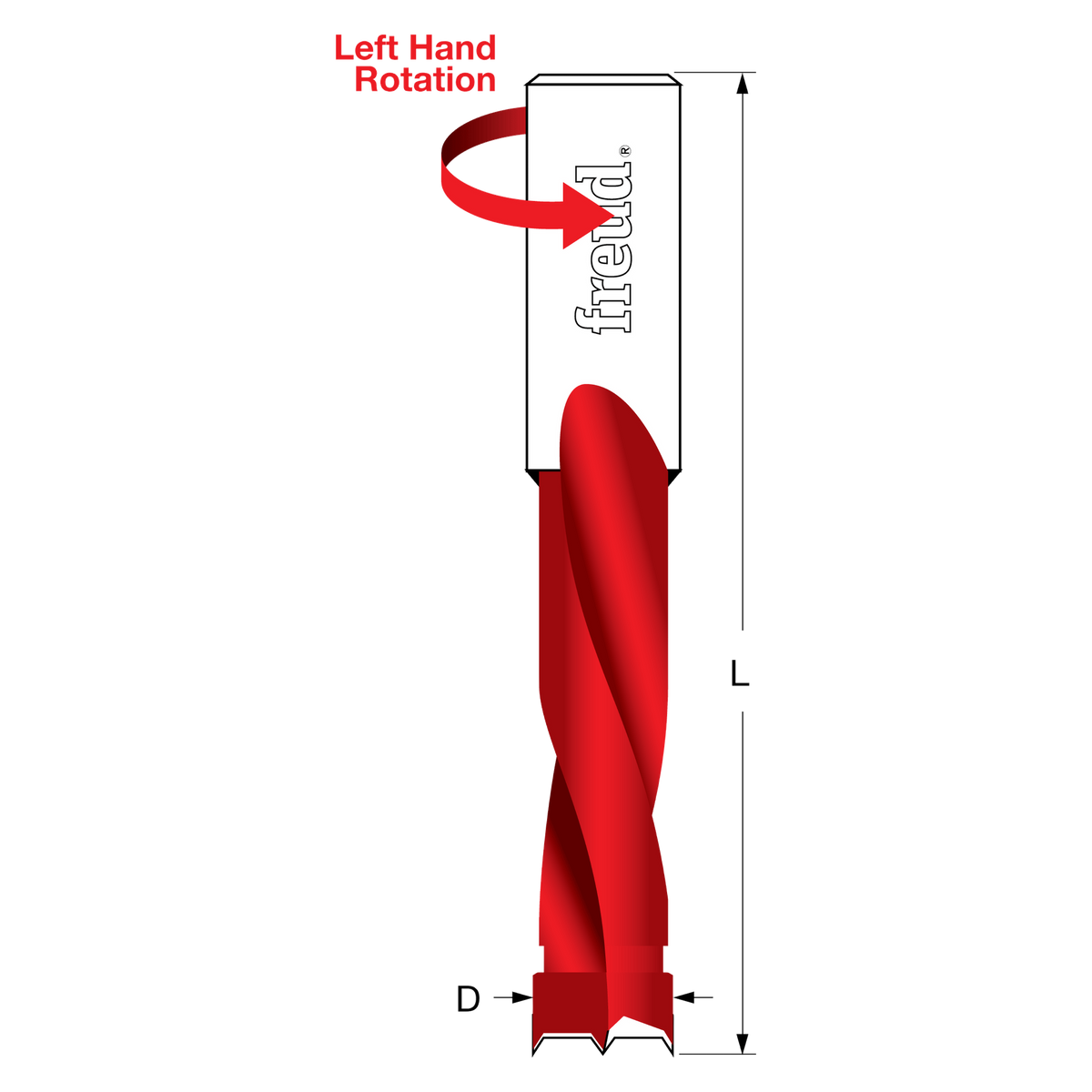 Freud BP10057L 10 mm (Dia.) Brad Point Bit