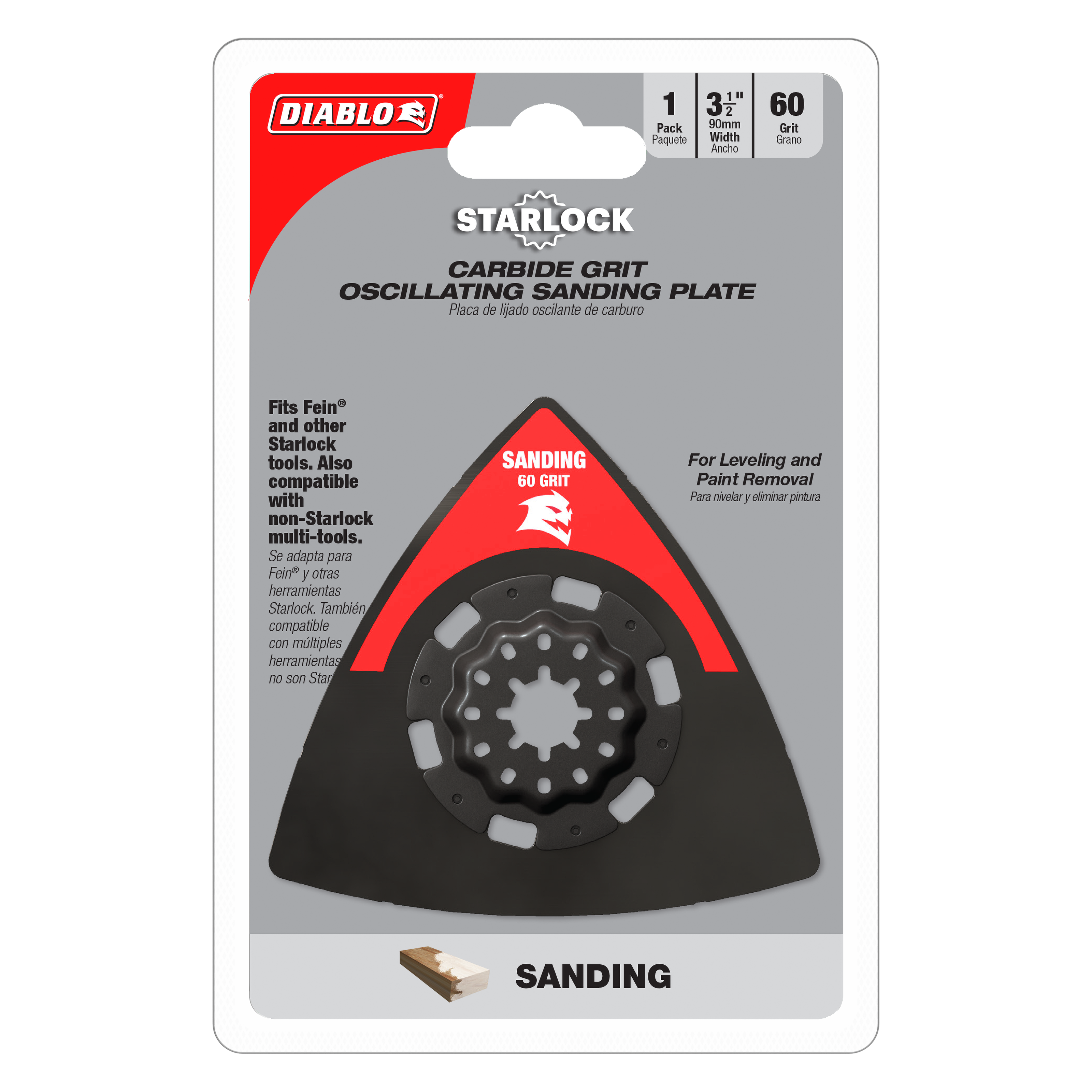 Diablo DOS60CGSP 3-1/2" 60-Grit Starlock Oscillating Sanding Plate