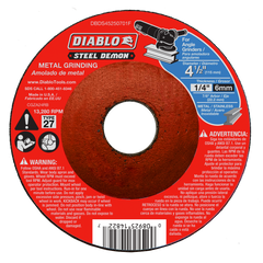 Diablo DBDS45250701F 4-1/2" Type 27 Steel Demon™ Metal Grinding Disc