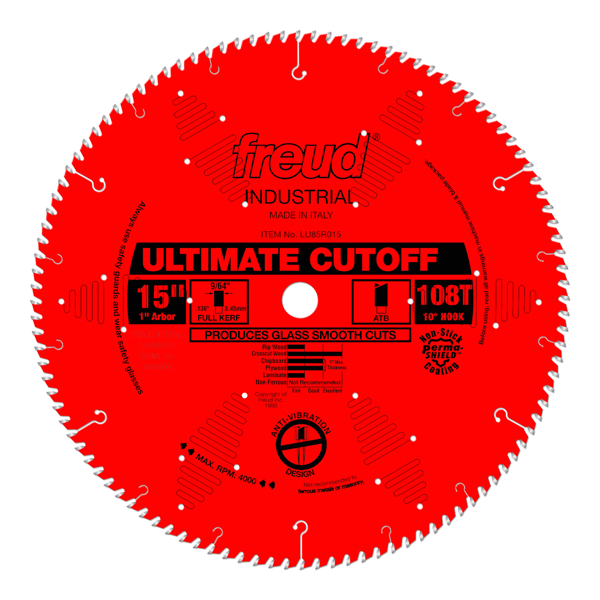 Freud LU85R015 15" Ultimate High Production Cut-Off Saw Blade