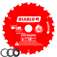 Diablo D055018WMX 5-1/2" x 18-Teeth Fast Framing Saw Blade for Wood