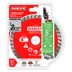 Diablo DMADT0500 5" Diamond Turbo Masonry Cut-Off Disc