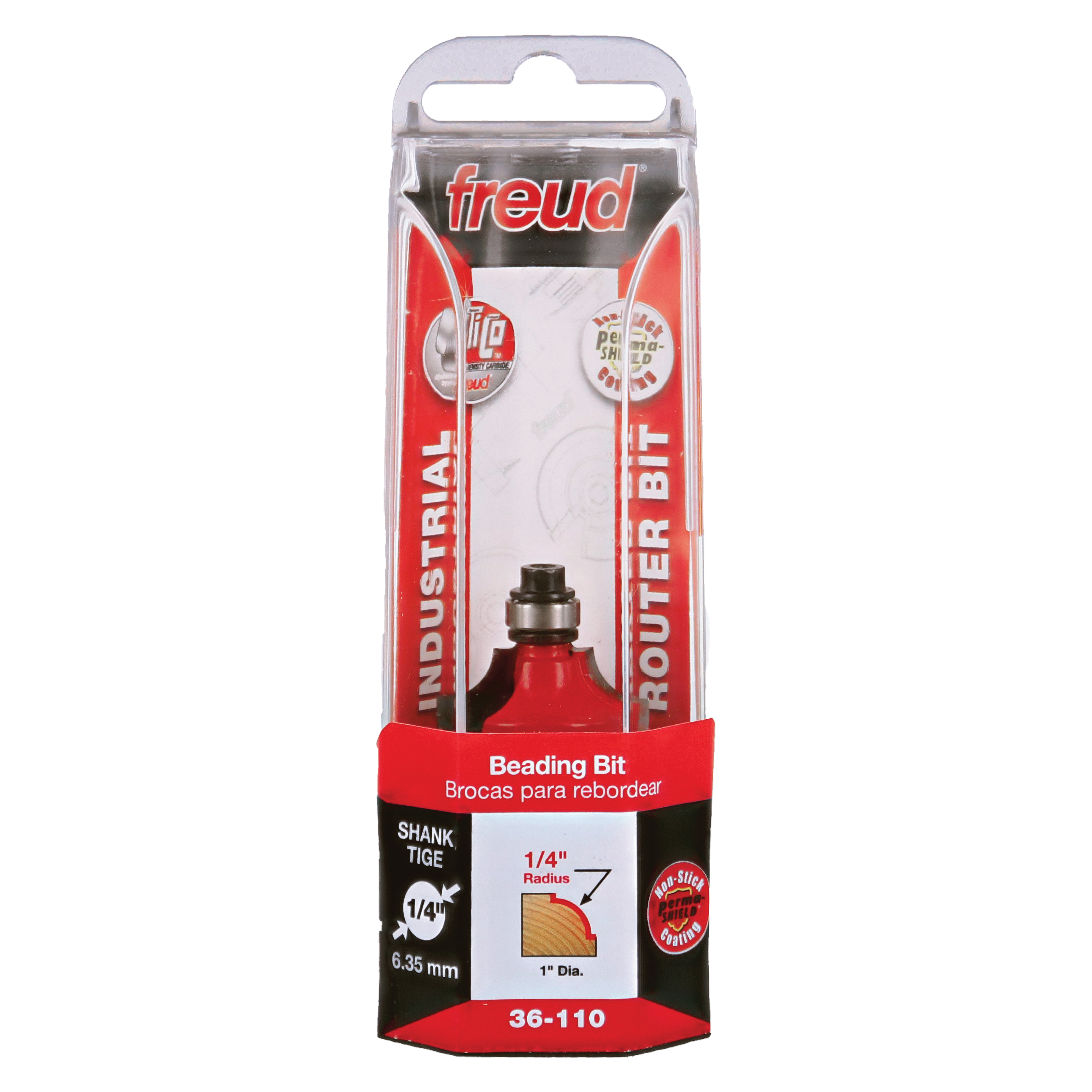 Freud 36-110 1/4" Radius Beading Bit (Quadra-Cut)