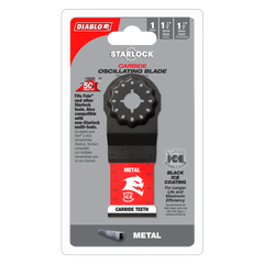 Diablo DOS125CF 1-1/4" AMPED™ Steel Demon™ Starlock Carbide Teeth Oscillating Blade for Metal