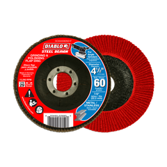 Diablo DCX045060N01F 4-1/2" 60-Grit Type 29 Steel Demon™ Flap Disc for Metal