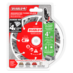 Diablo DMADST0400 4" Diamond Segmented Turbo Masonry Cut-Off Blade