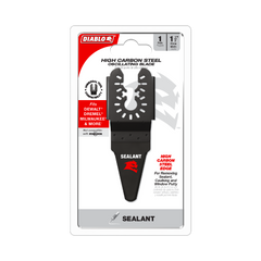 Diablo DOUSEAL 1-1/2" Universal Fit High Carbon Steel Oscillating Blade for Sealant Removal