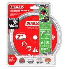 Diablo DMADC0700 7" Diamond Continuous Rim Masonry Cut-Off Disc