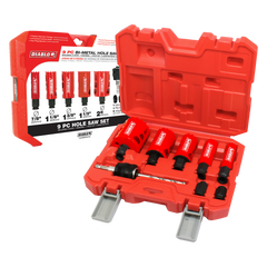 Diablo DHS09SGP 9 pc General Purpose Bi-Metal Hole Saw Set
