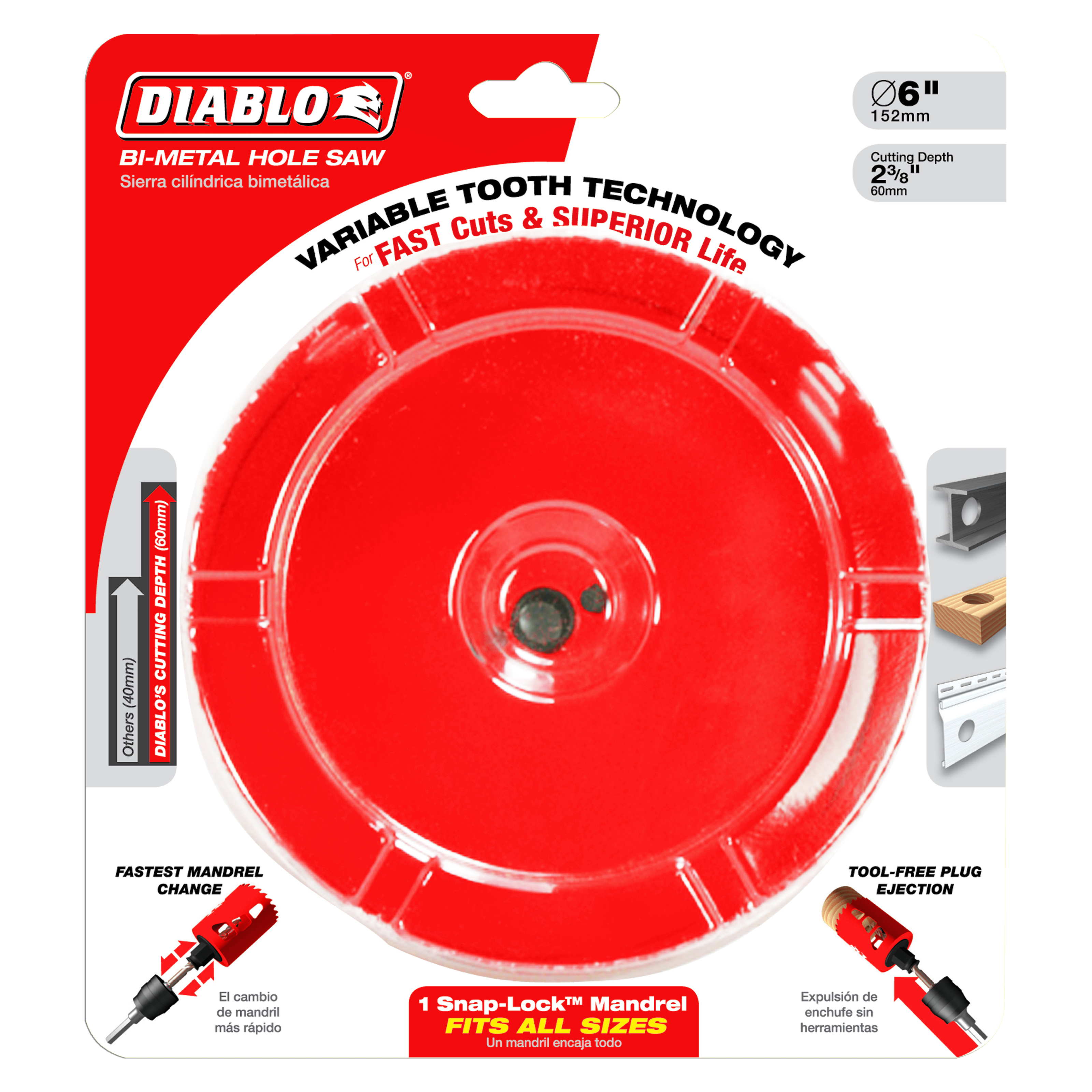 Diablo DHS5000 5" Bi-Metal Hole Saw