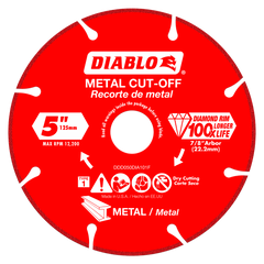 Diablo DDD050DIA101F 5" Diamond Metal Cut-Off Disc