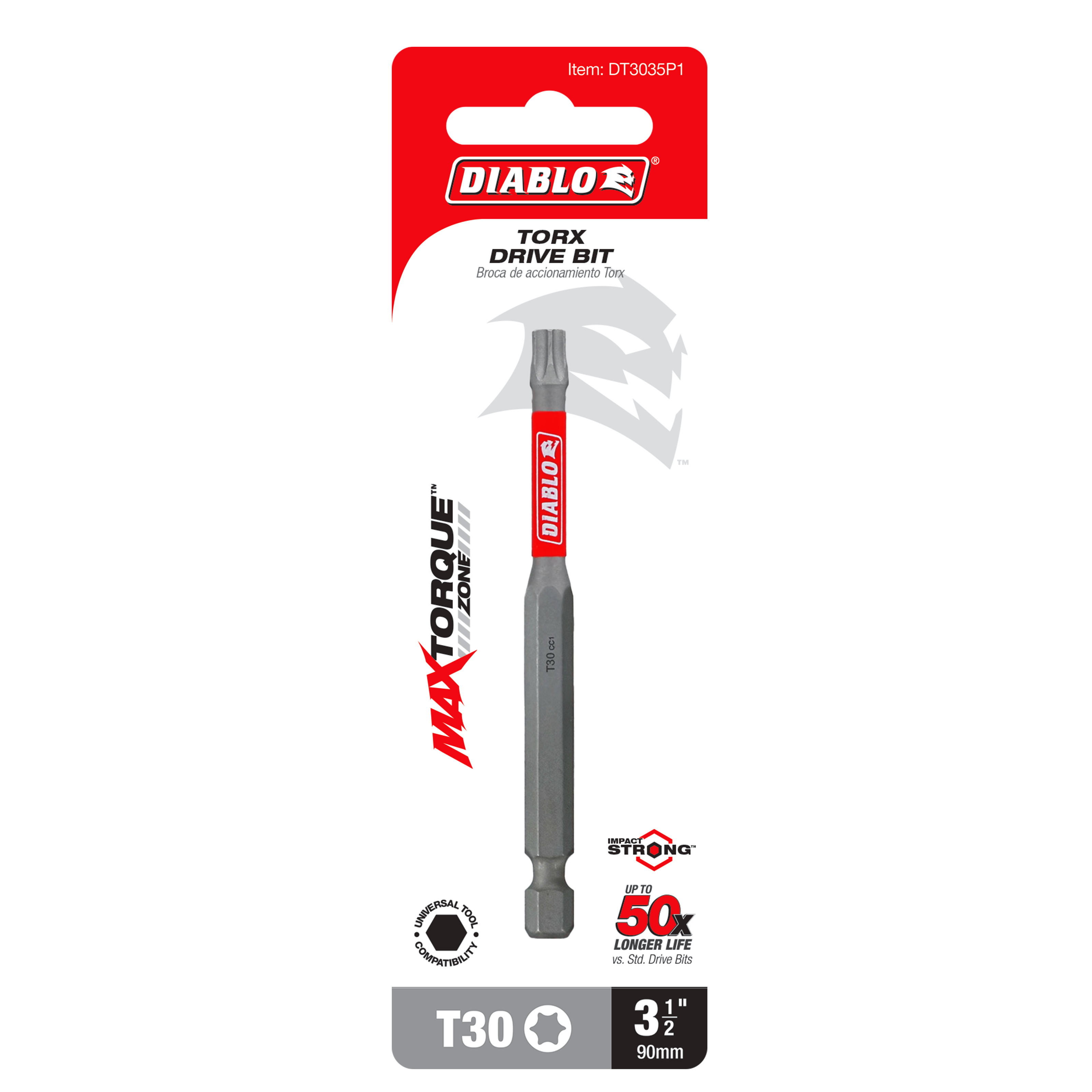 Diablo DT3035P1 3-1/2" #30 Torx Drive Bit