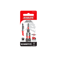 Diablo DSQV1-S3 1" Assorted Square Drive Bits (3-Piece)