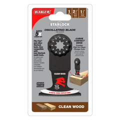 Diablo DOS250JBW 2-1/2" Starlock Bi-Metal Oscillating Blade for Clean Wood