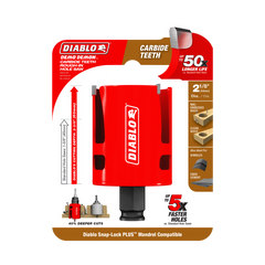 Diablo DHS2125CTR Diablo 2-1/8" Demo Demon® Carbide Teeth Rough-In Hole Saw