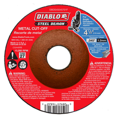 Diablo DBDS45045701F 4-1/2" Type 27 Steel Demon™ Metal Cut-Off Disc