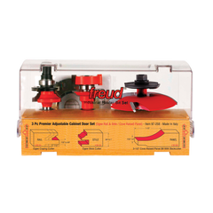 Freud 97-258 3 Piece Premier Adjustable Cabinet Bit Set