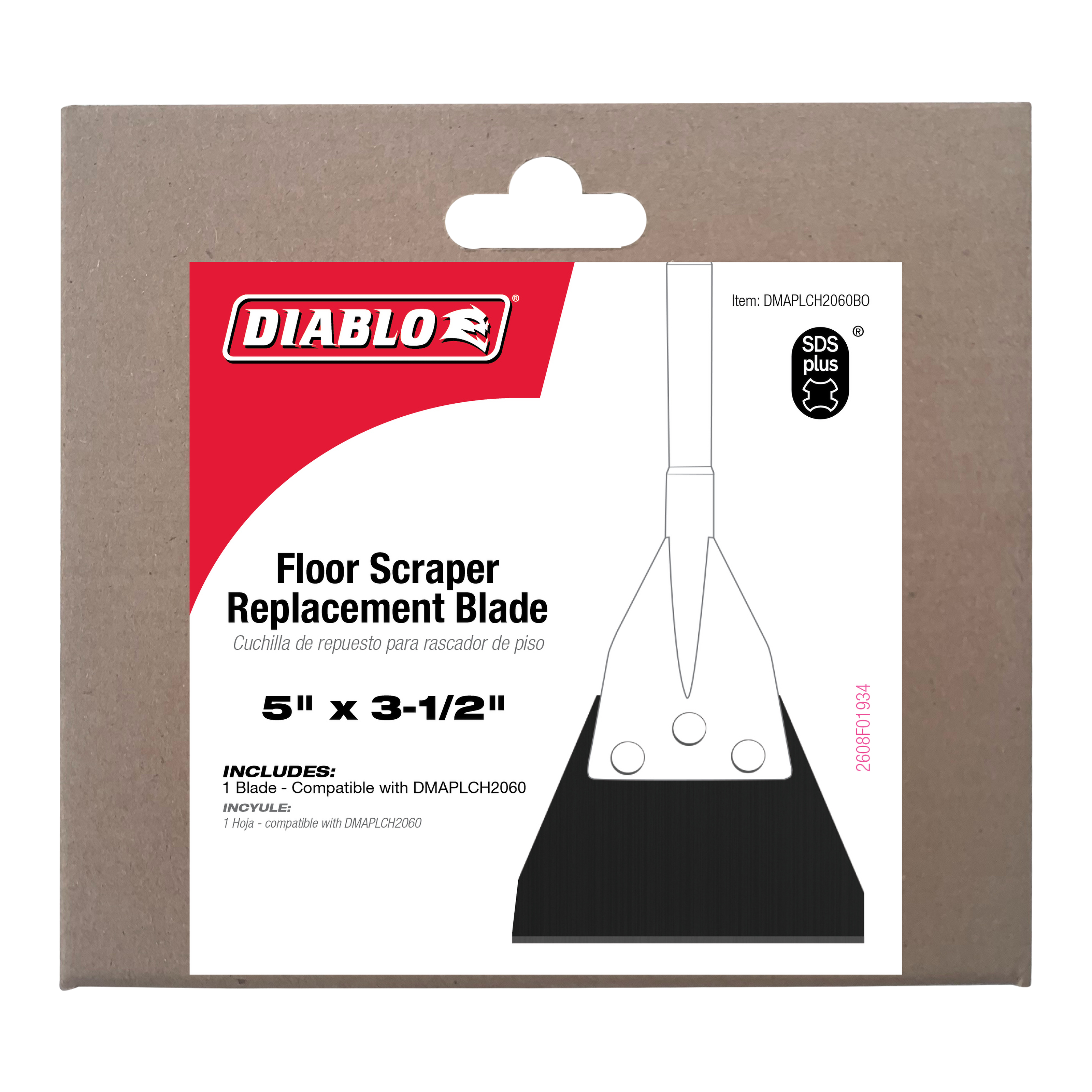 Diablo DMAPLCH2060BO SDS-Plus Floor Scraper Replacement Blade (for DMAPLCH2060)