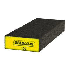 Diablo DFBBLOCBFN01G 8" x 3" x 1" 100-Grit Extended Flat Edge Sanding Sponge