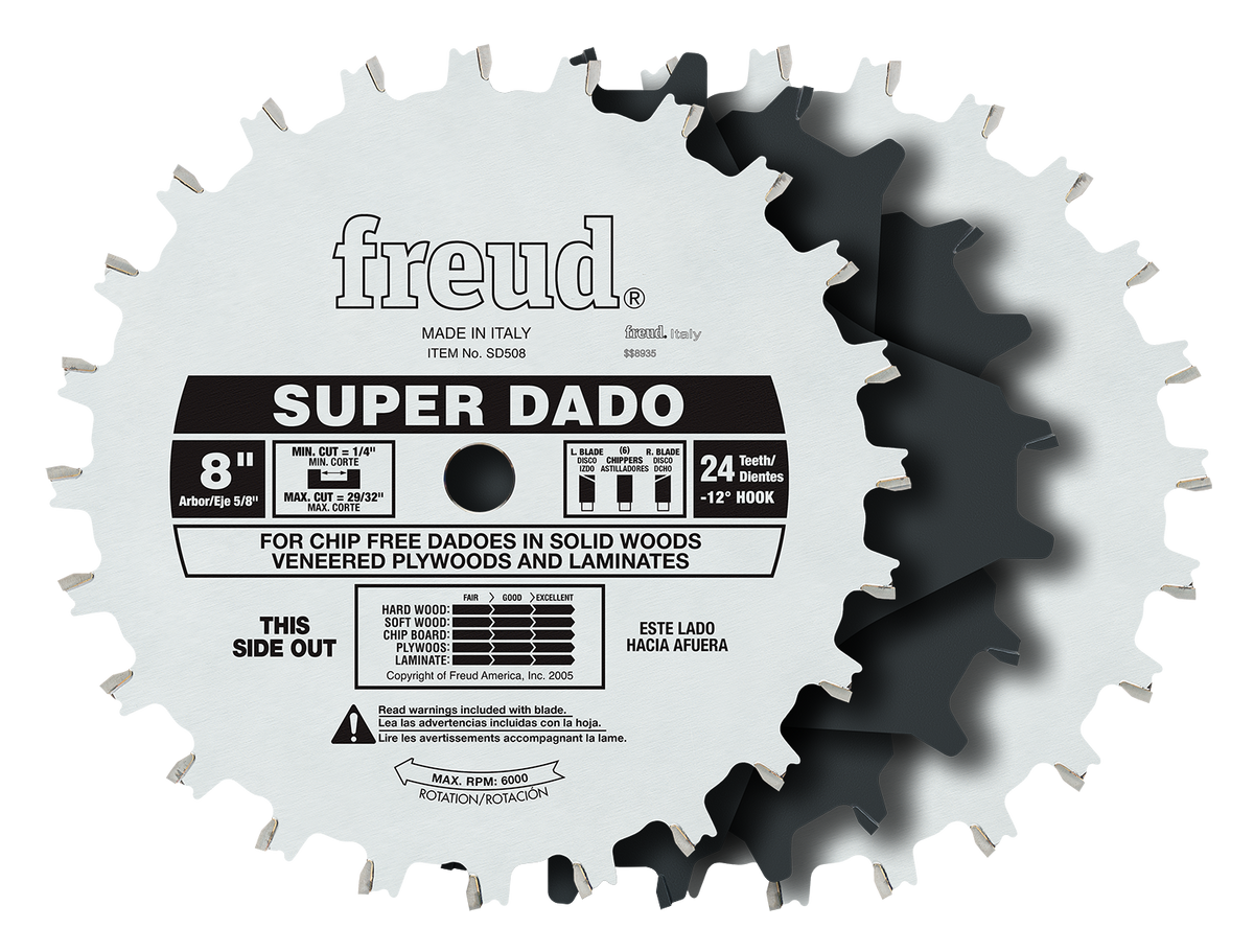 Freud SD508 8" Super Dado Sets