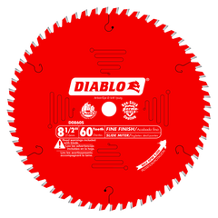 Diablo D0860S 8-1/2" x 60-Teeth Fine Finish Saw Blade for Wood