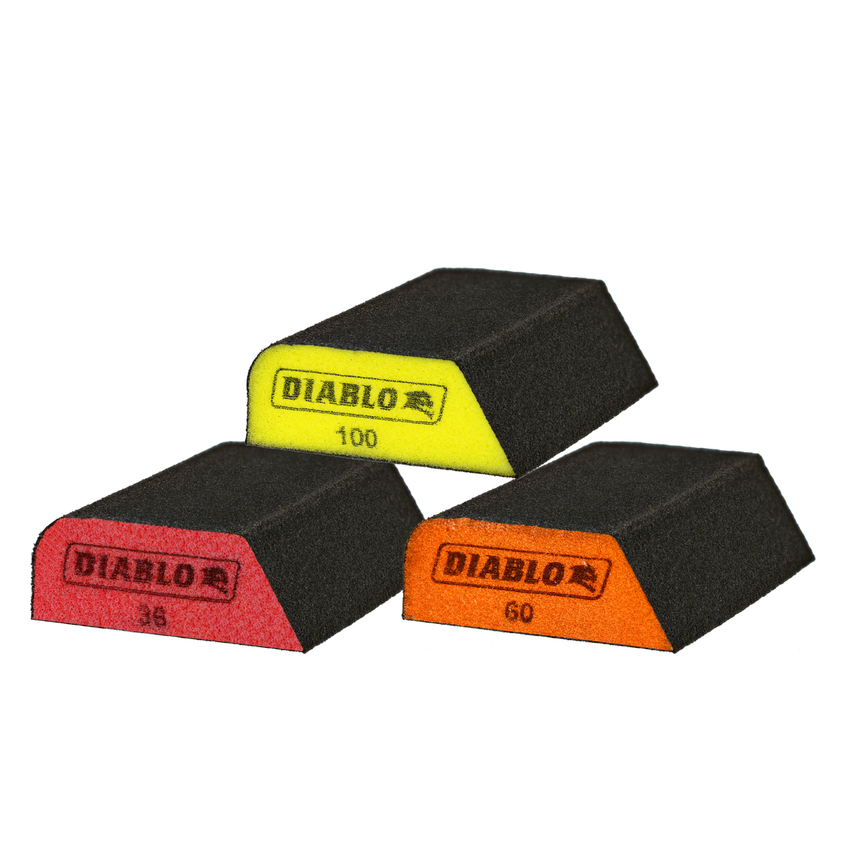 Diablo DFBCOMBAST03G Assorted Dual-Edge Sanding Sponges (3-Piece)